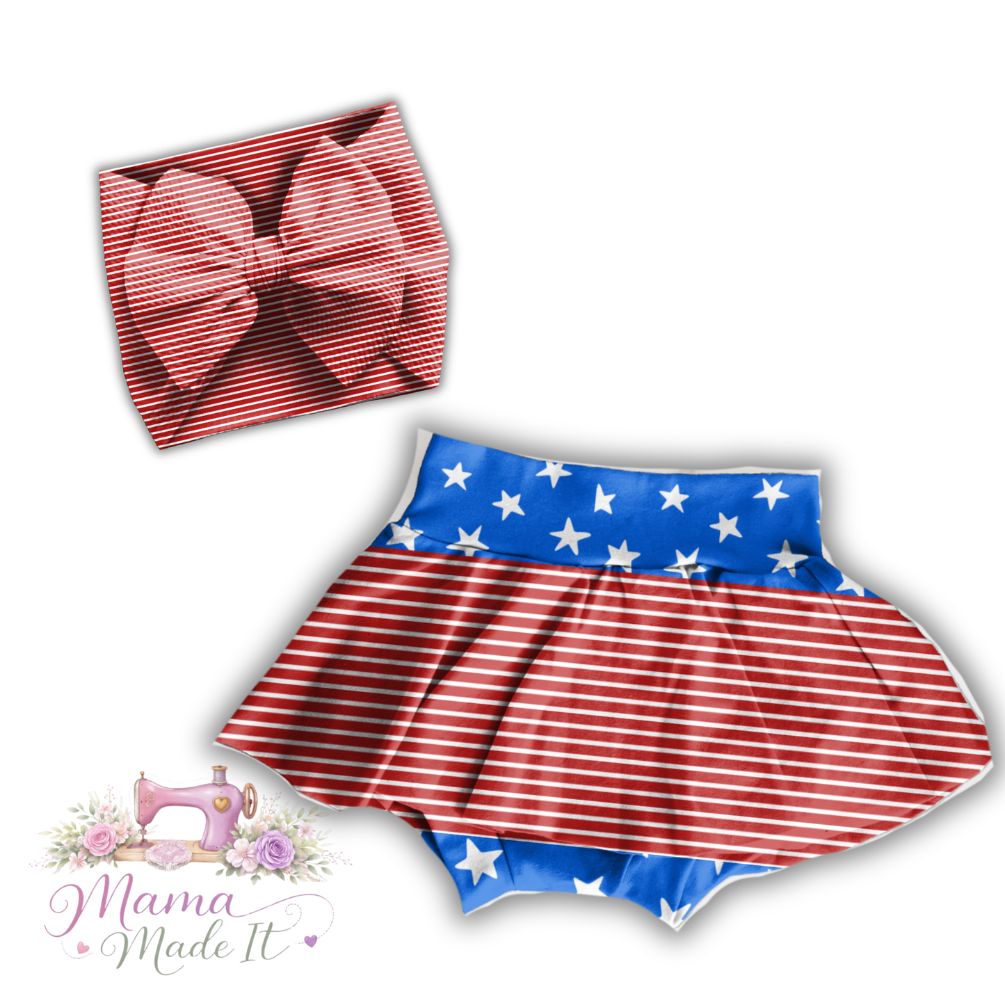 4th of July Flare Pants, Bummies or headwrap
