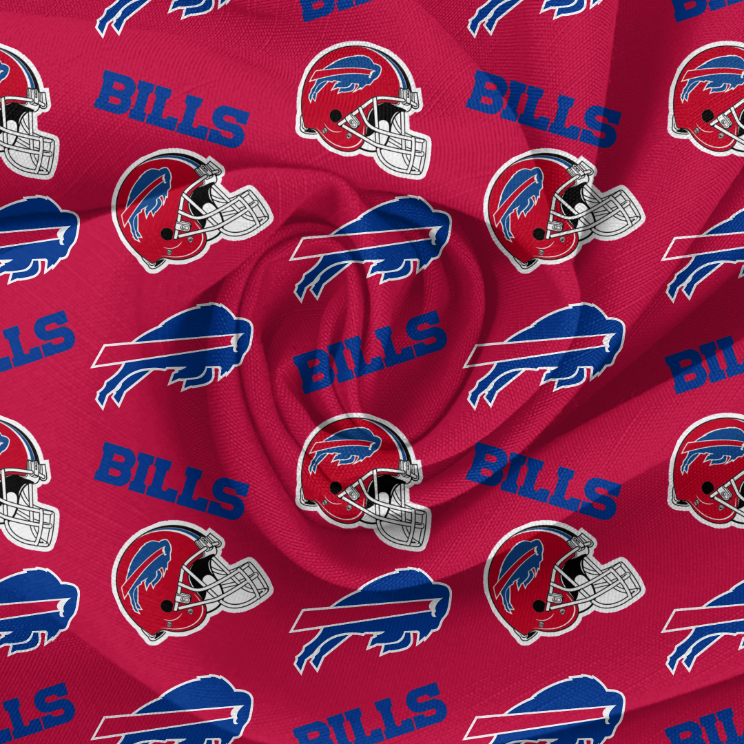 Buffalo Bills (Red) baby bummies, skirt, flare pants or headwrap