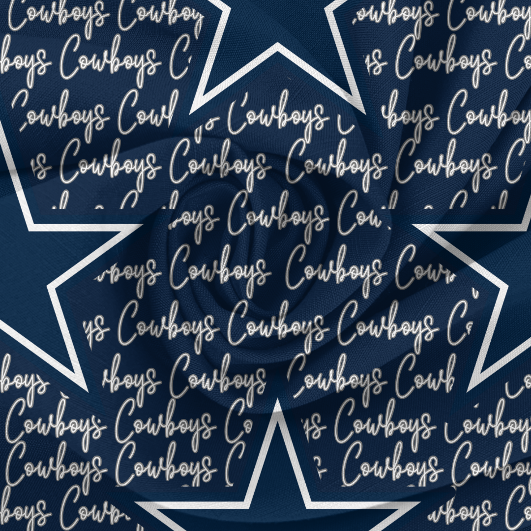 Dallas Cowboys baby bummies, skirt, flare pants or headwrap