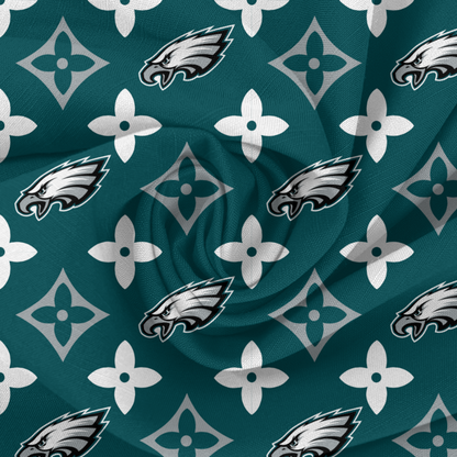 Philadelphia Eagles boujee baby bummies, flare pants or headwrap