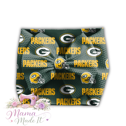 Greenbay Packers baby bummies, skirt, Headwrap or flare pants