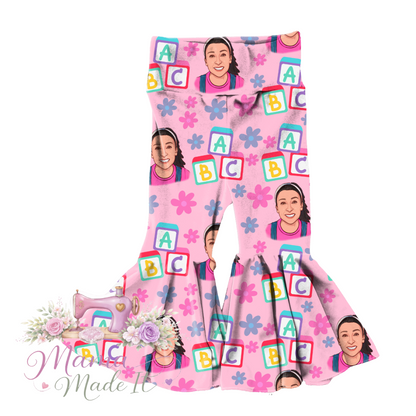 Floral Ms Rachel Bummie, Flare pants or  Headwrap bow