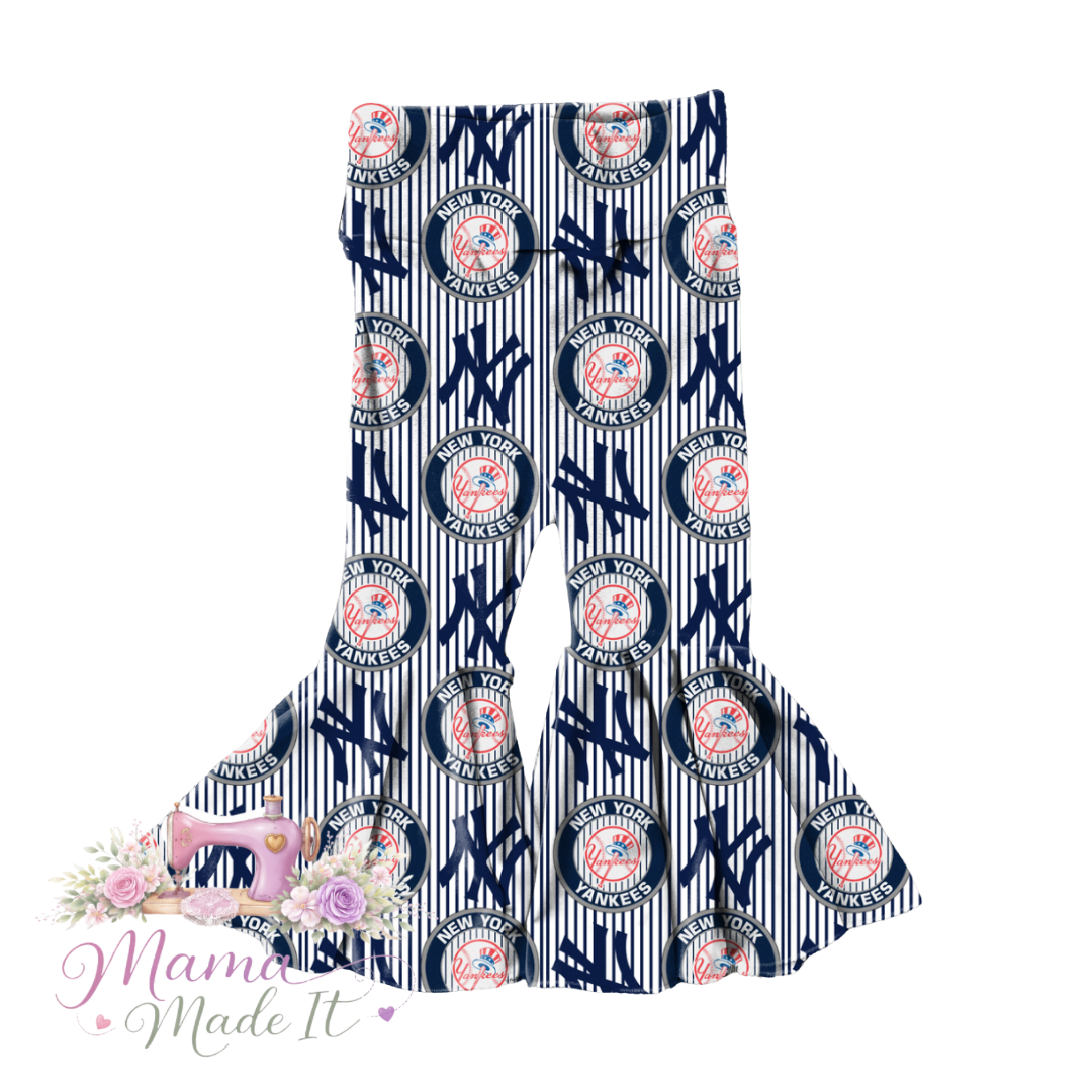 New York Yankees baby bummies, skirt, flare pants or headwrap