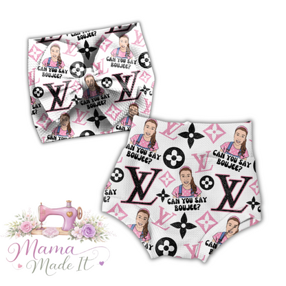 Boujee Ms Rachel Bummie, Flare pants or  Headwrap bow