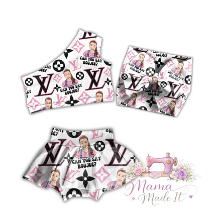 Boujee Ms Rachel Bummie, Flare pants or  Headwrap bow