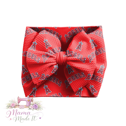 Angels baby bummies, skirt, flare pants or headwrap