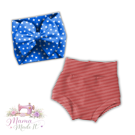 4th of July Flare Pants, Bummies or headwrap