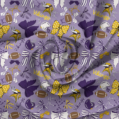 Vikings baby bummies, skirt, Headwrap or flare pants