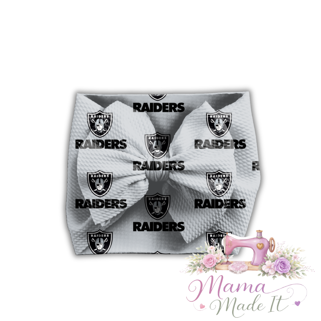 Las Vegas Raiders baby bummies, skirt, Headwrap or flare pants