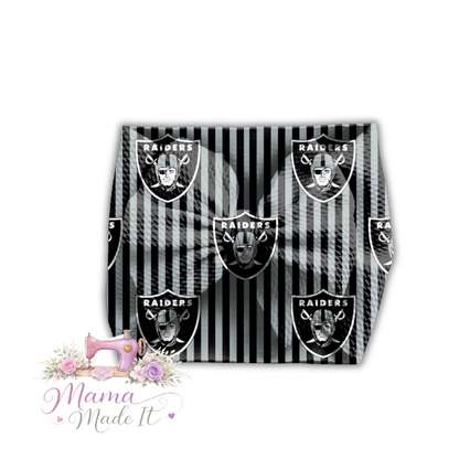 Las Vegas Raiders baby bummies, skirt, Headwrap or flare pants