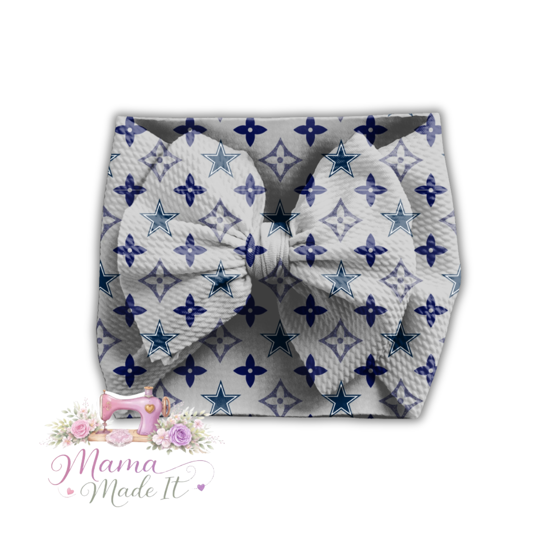 Dallas Cowboys Boujee baby bummies, skirt, flare pants or headwrap