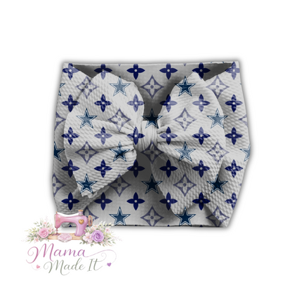 Dallas Cowboys Boujee baby bummies, skirt, flare pants or headwrap