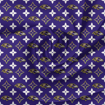 Baltimore Ravens Boujee baby bummies, skirt, flare pants or headwrap