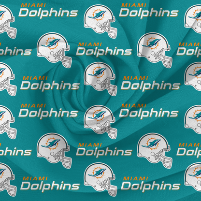 Miami Dolphins baby bummies, skirt, flare pants or headwrap
