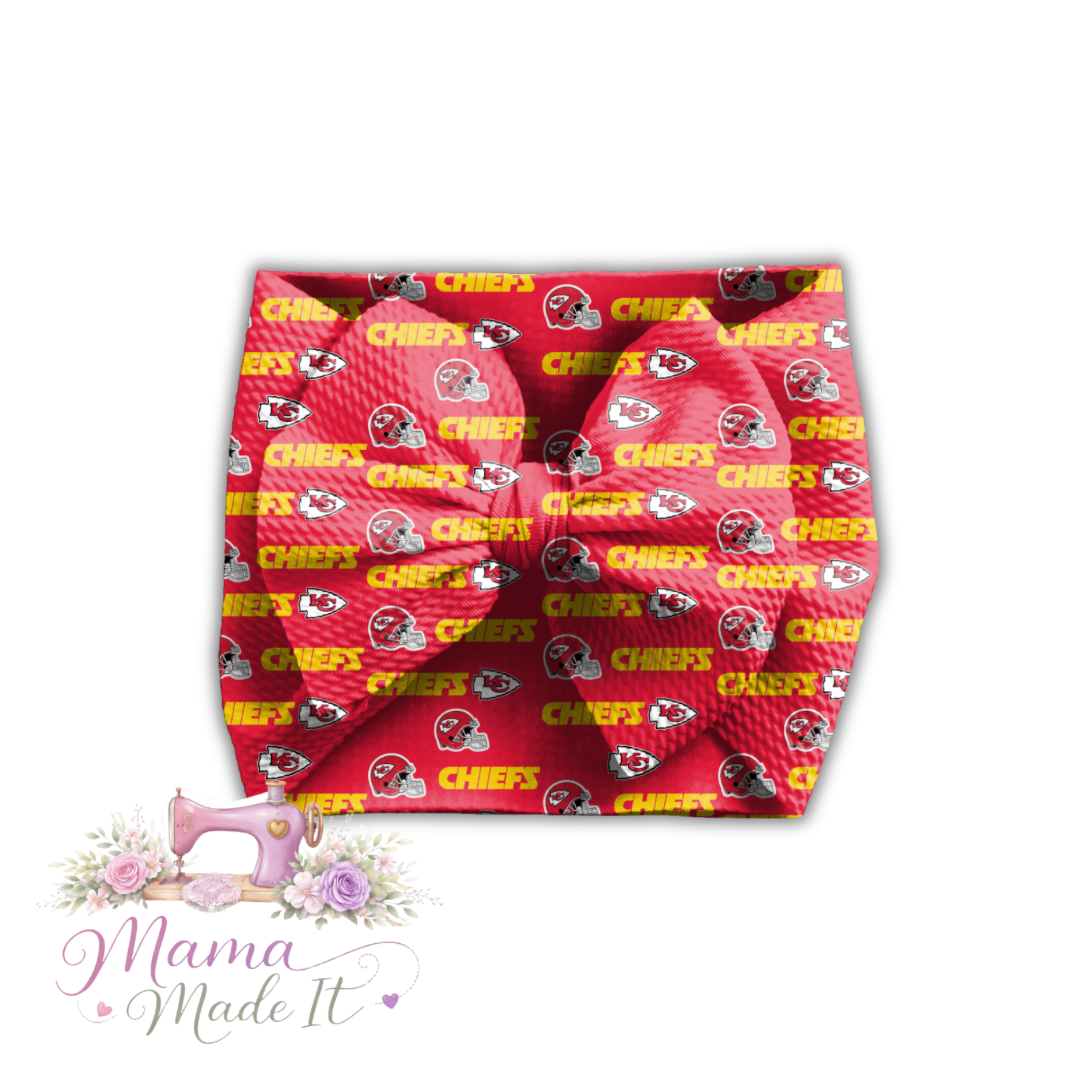 Kansas City Chiefs  baby bummies, skirt, Headwrap or flare pants