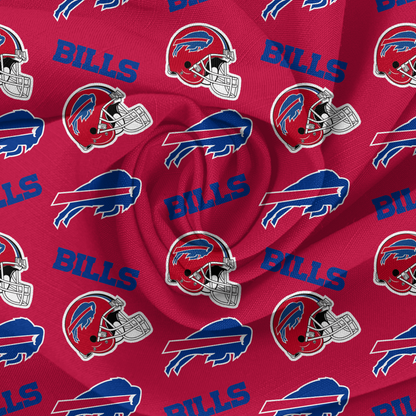 Buffalo Bills (Red) baby bummies, skirt, flare pants or headwrap