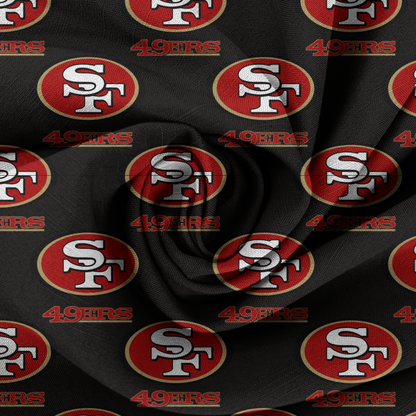 San Francisco (Black) 49ers baby bummies, skirt, Headwrap or flare pants