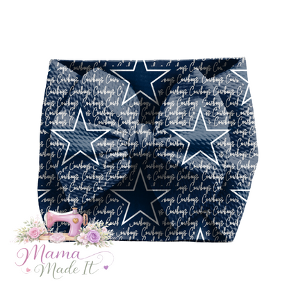 Dallas Cowboys baby bummies, skirt, flare pants or headwrap
