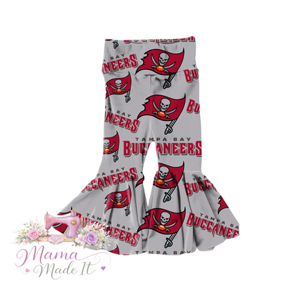 Tampa Bay Buccaneers baby bummies, skirt, flare pants or headwrap