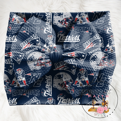New England Patriots baby bummies, skirt, flare pants or headwrap (Blue)