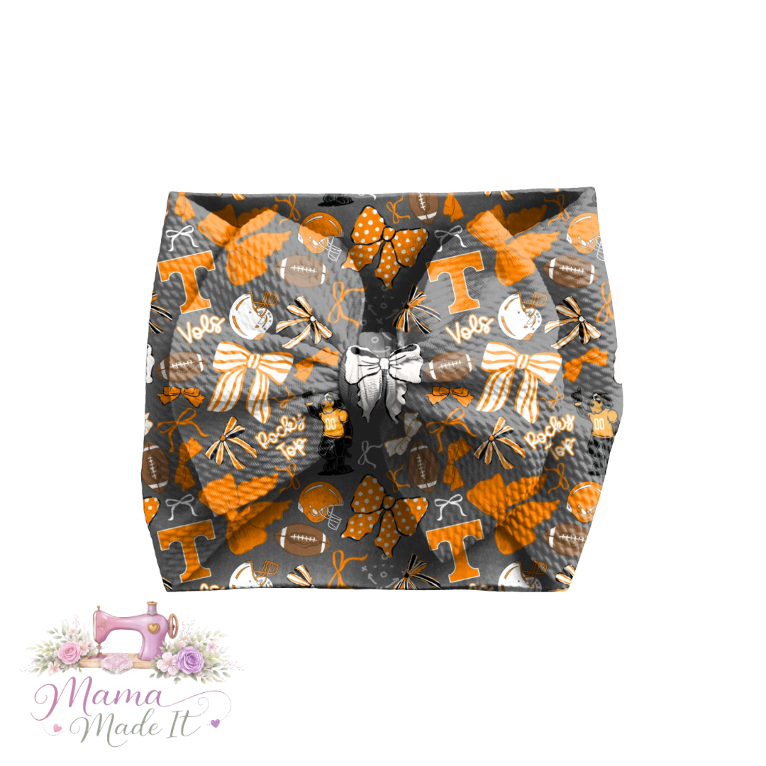 Tennessee Vols baby bummies, skirt, flare pants or headwrap (Copy)