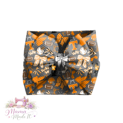 Tennessee Vols baby bummies, skirt, flare pants or headwrap (Copy)