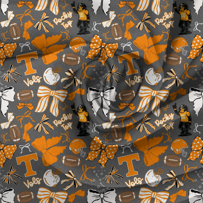 Tennessee Vols baby bummies, skirt, flare pants or headwrap (Copy)